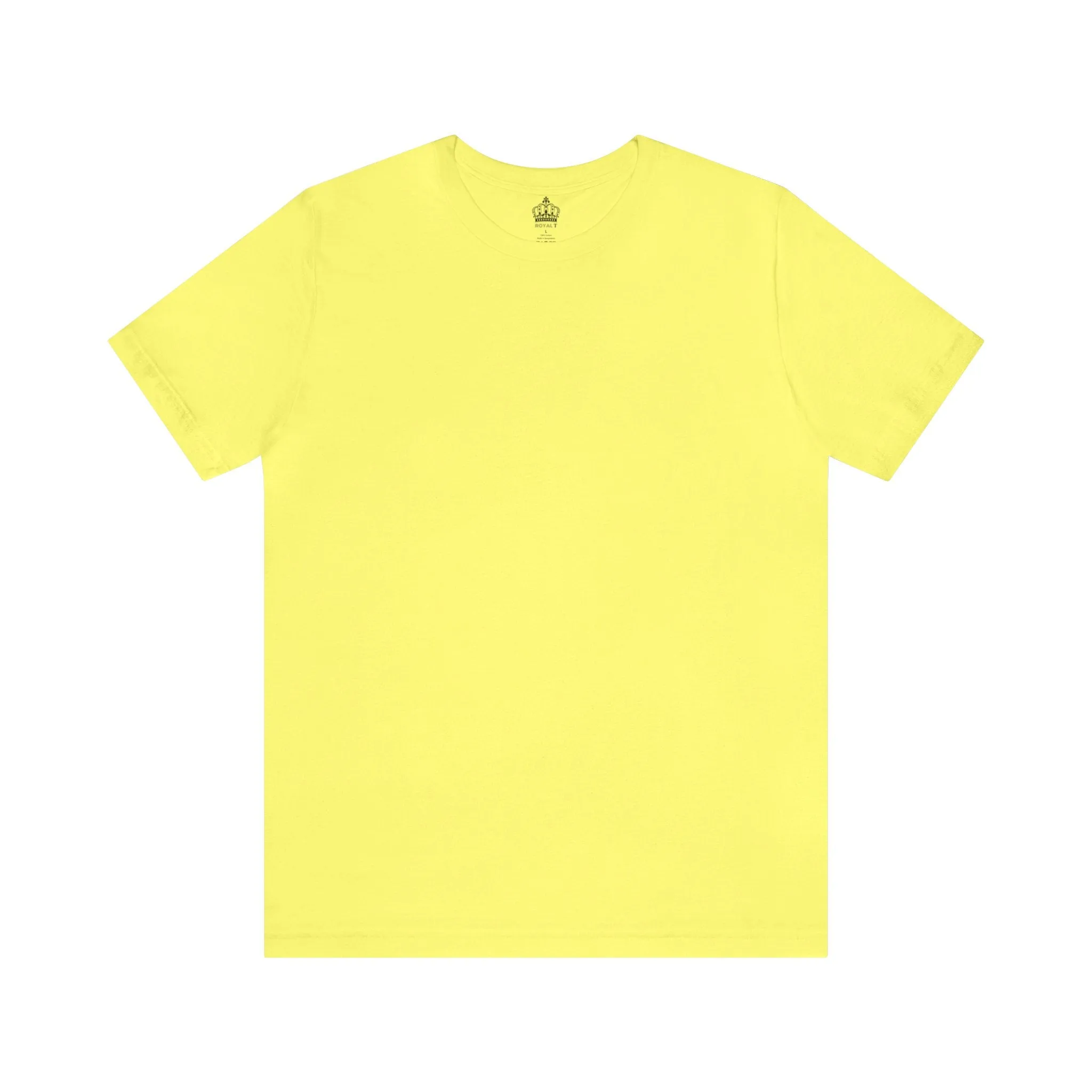 Unisex Jersey Short Sleeve Yellow T Shirt
